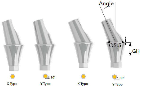 SLV Implants Systems - Mini Angled Abutment